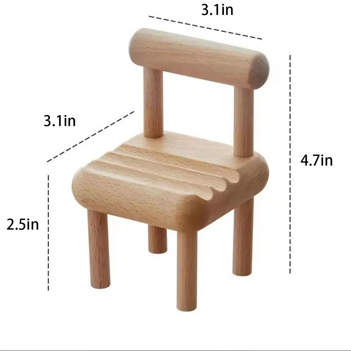Wooden Mini Chair Desk Accessories Holder 4