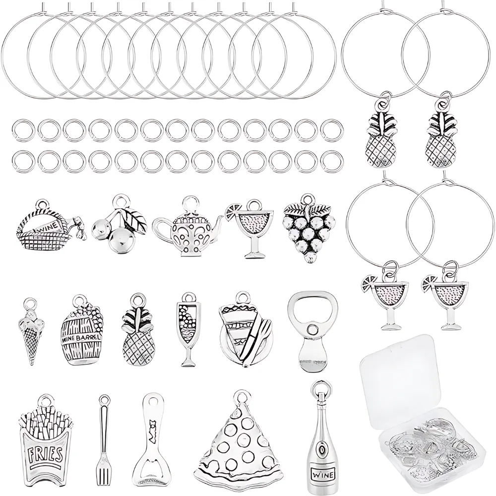 Metal Wine Charms 4