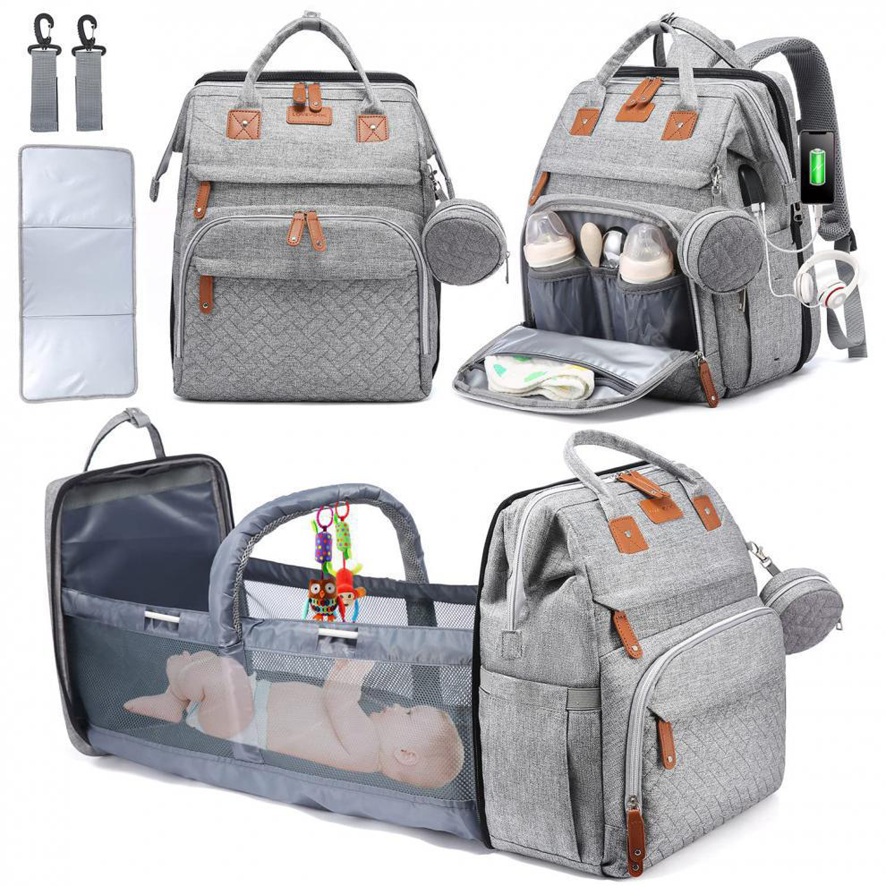 Mommy Backpack With Usb Charging Port 2