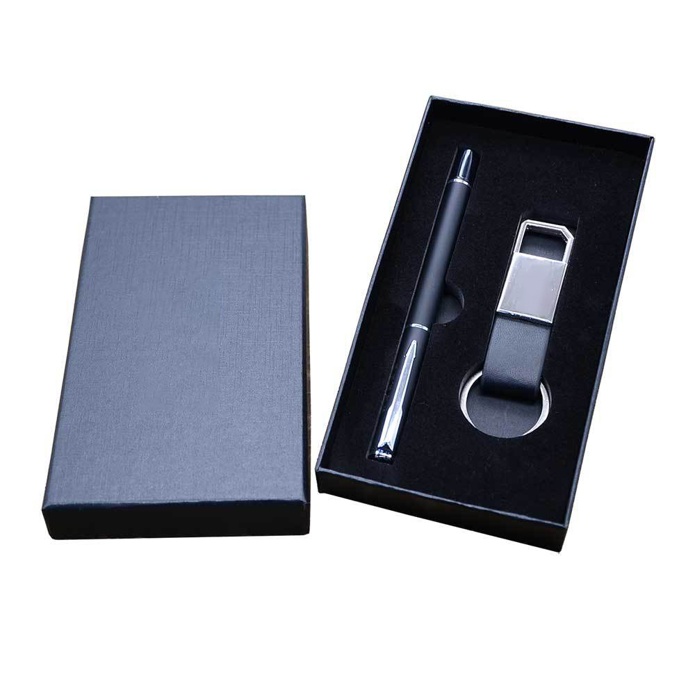 2-Piece Office Gift Set Metal Signature Pen and Key Chain 4