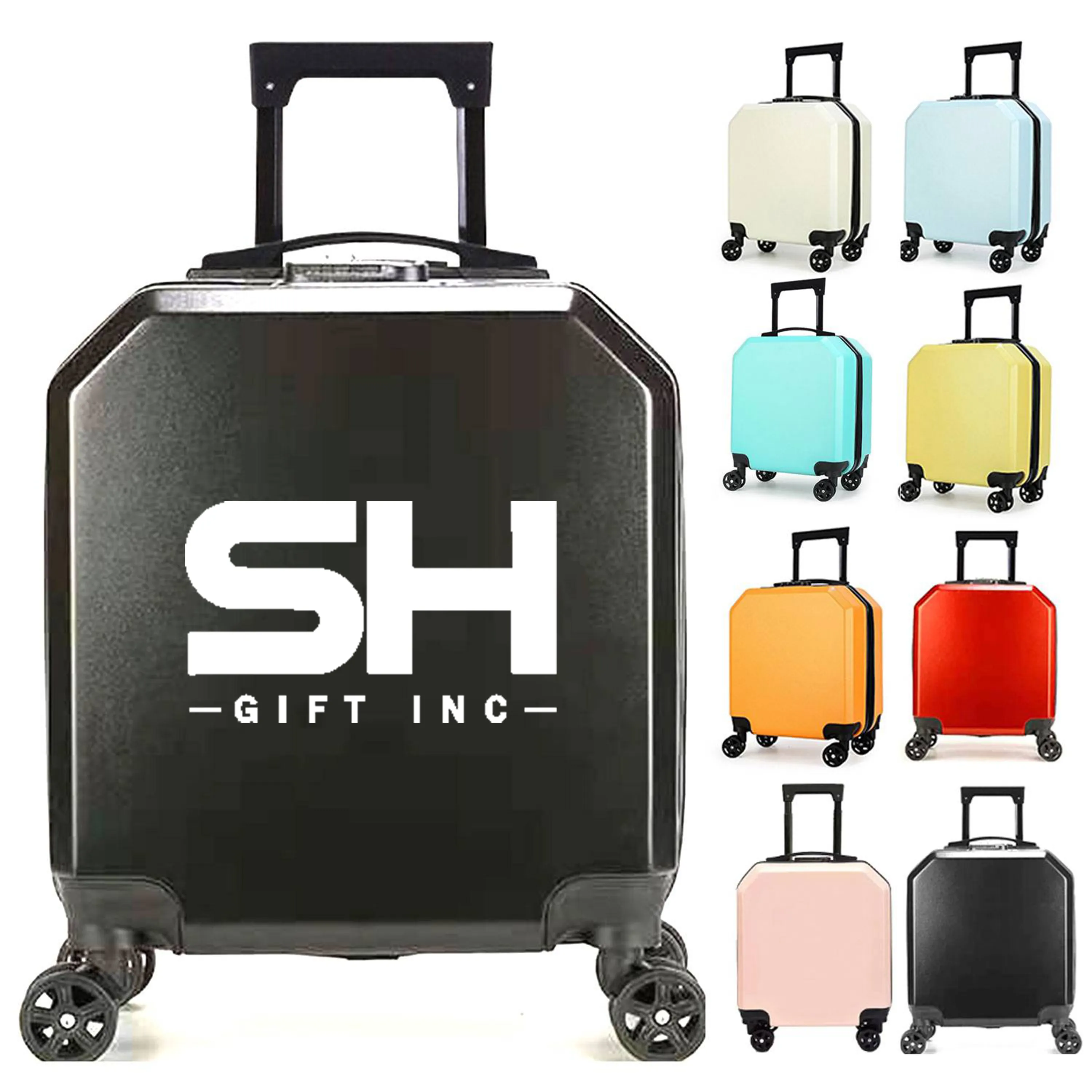 18in ABS Waterproof Universal Wheel Suitcase 4