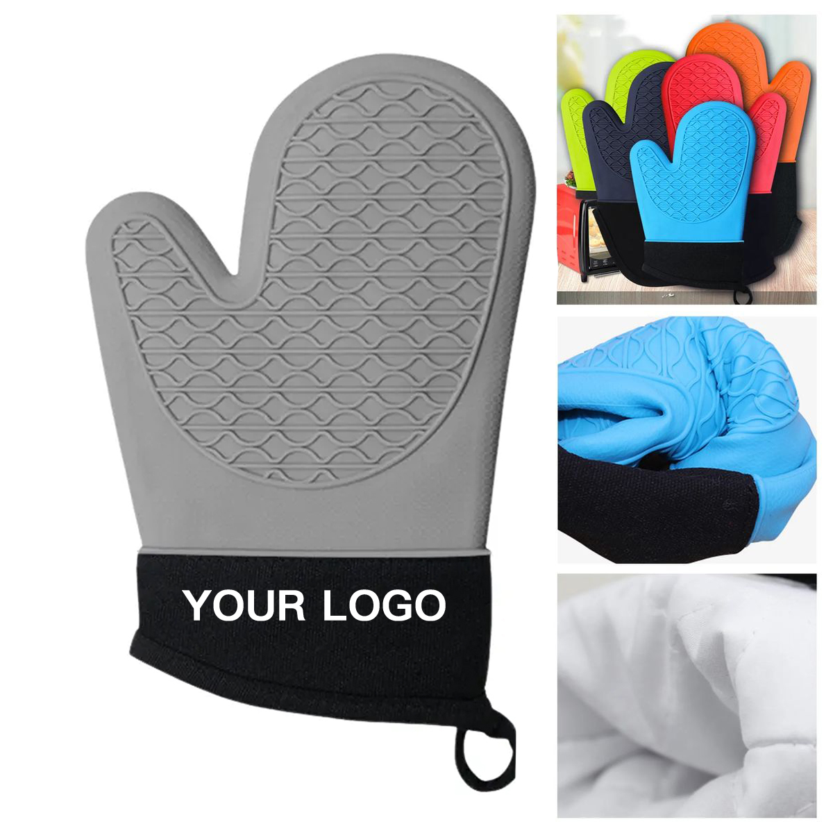 Durable Silicone Oven Mitts With Heat Protection 2
