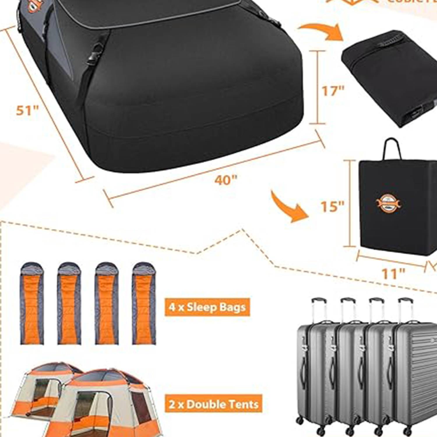 Waterproof Car Roof Top Carrier Bag 4