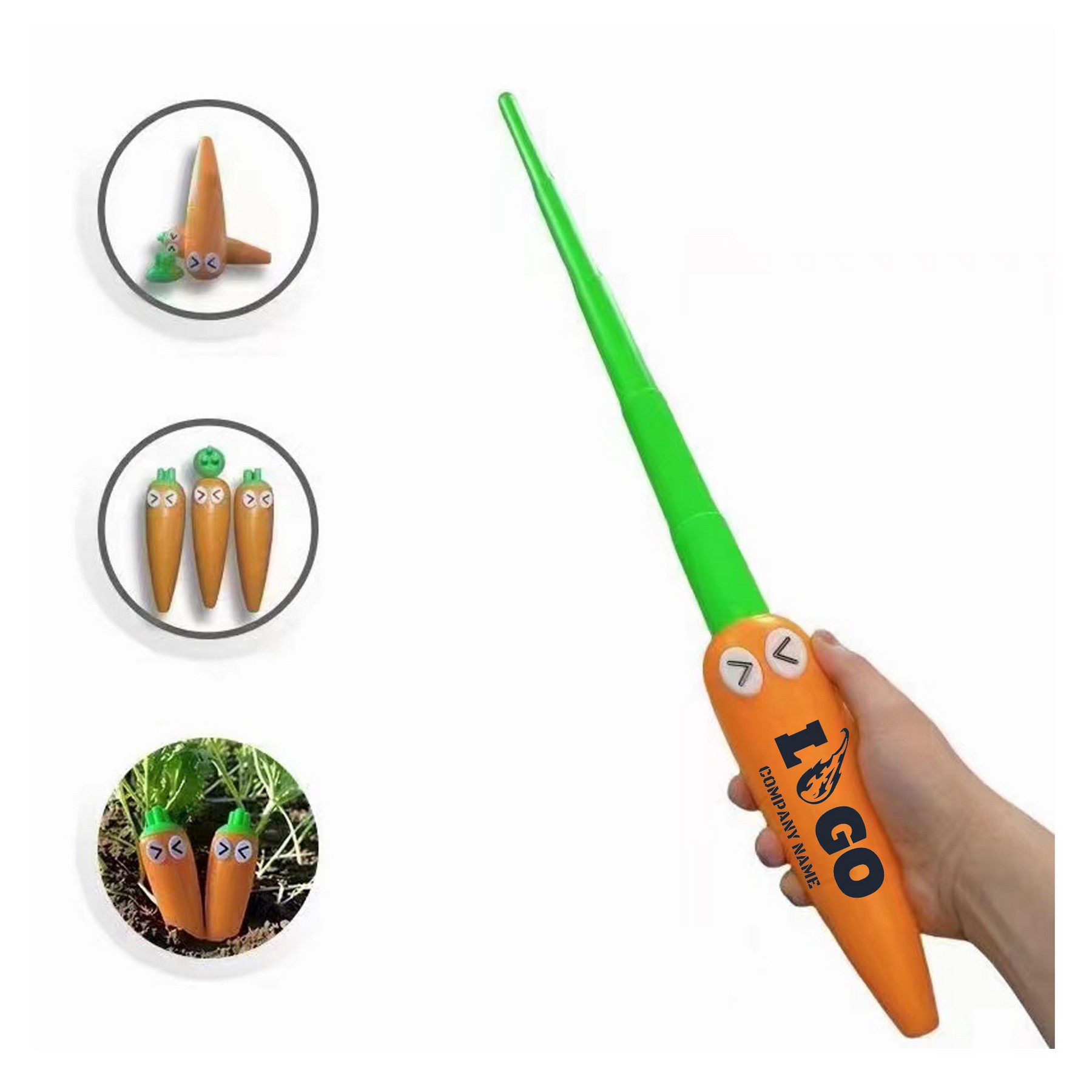 Carrot Shape Expandable Stick Toy
