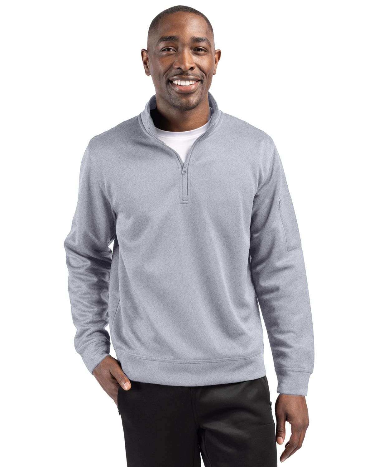 Clique Lift Solution-dyed Performance Unisex Half Zip Sweatshirt 17