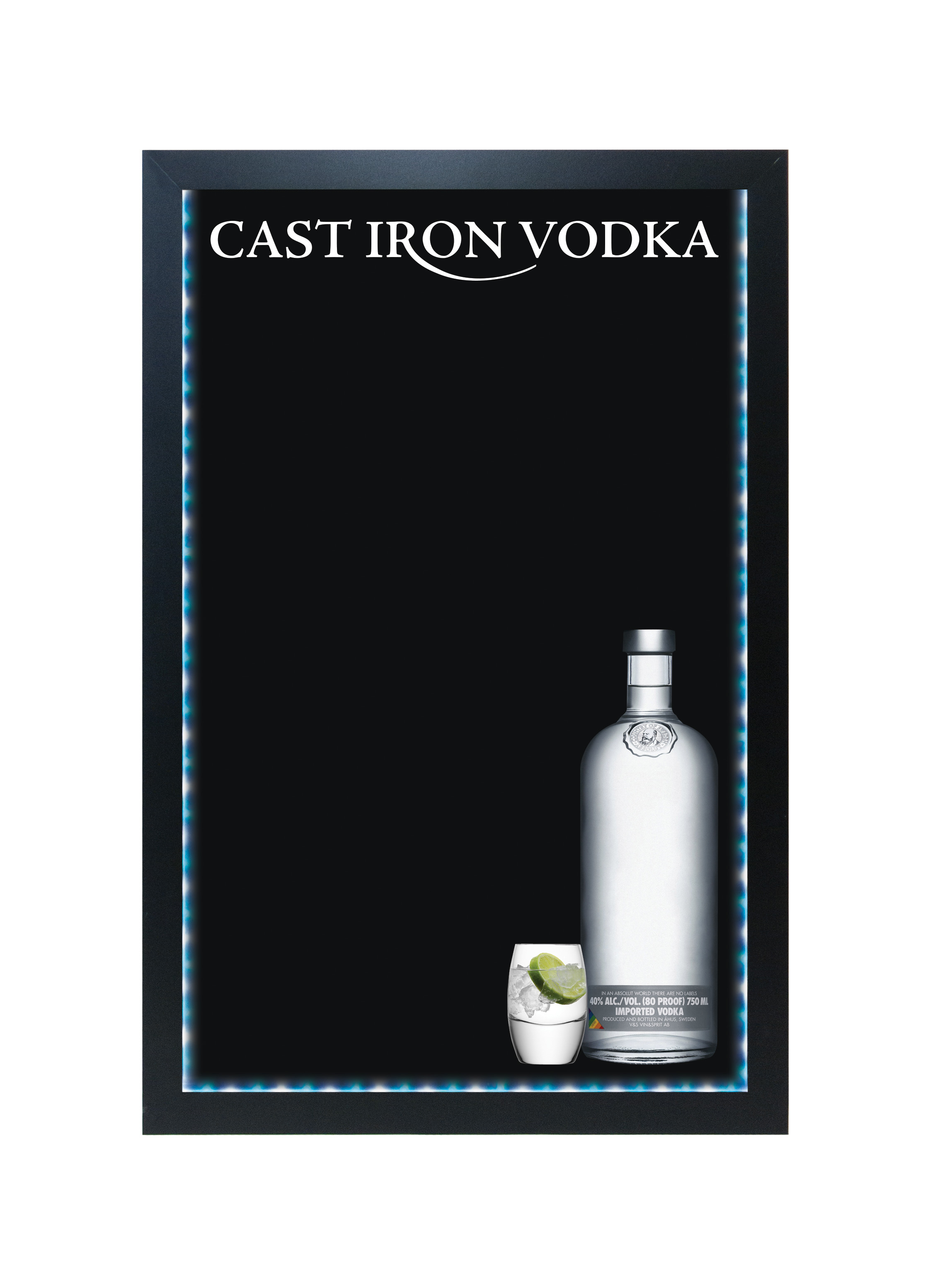 24x36 Wet/Dry Erase Board With Lights