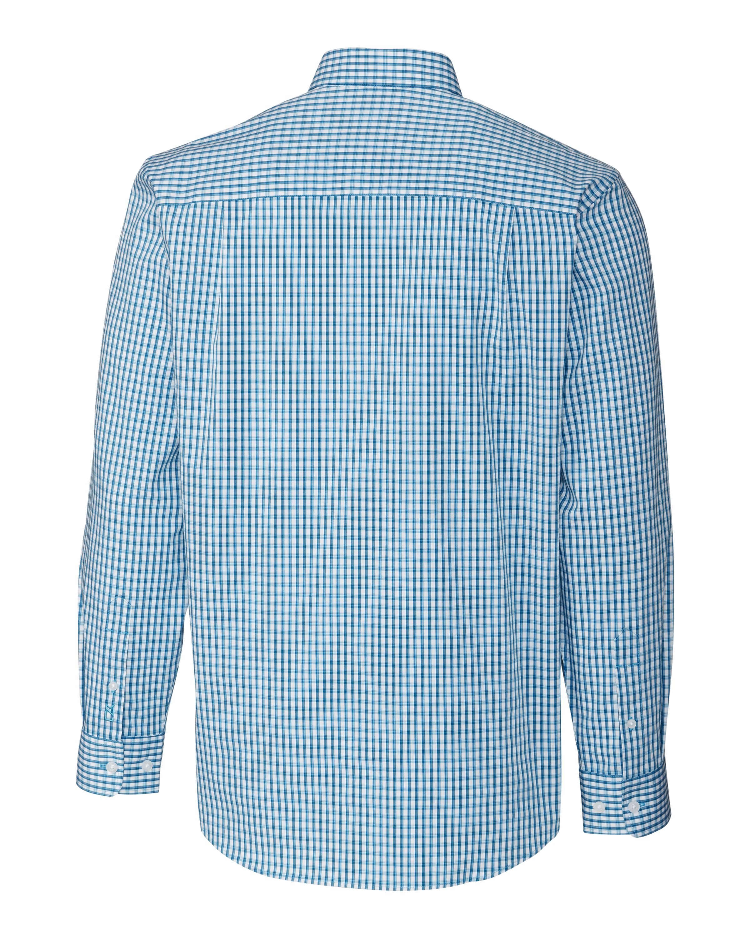 Easy Care Stretch Gingham Mens Long Sleeve Dress Shirt
