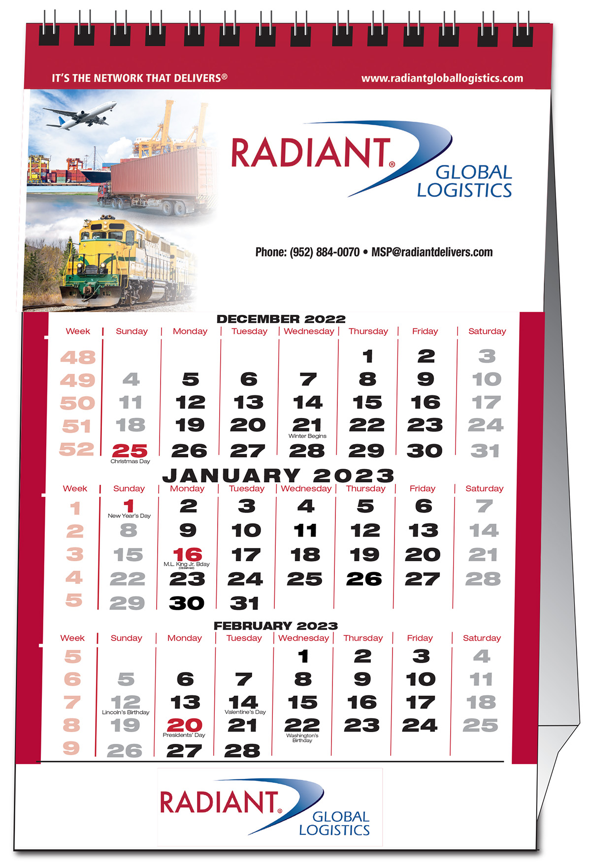 Custom Desk Tent Calendar 3