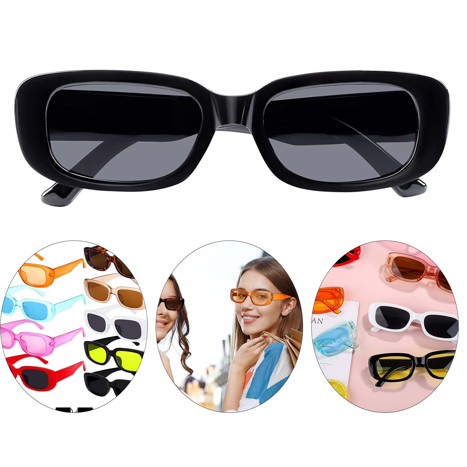 Small Retro Rectangle Sunglasses 1