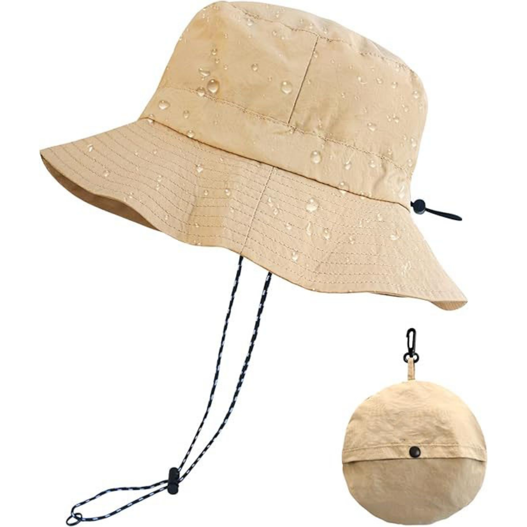 Detachable Quick Dry Waterproof Sun Bucket Hat 3