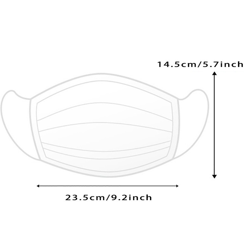 2 ply Lace Adults Face Mask w/Filter Pocket 7