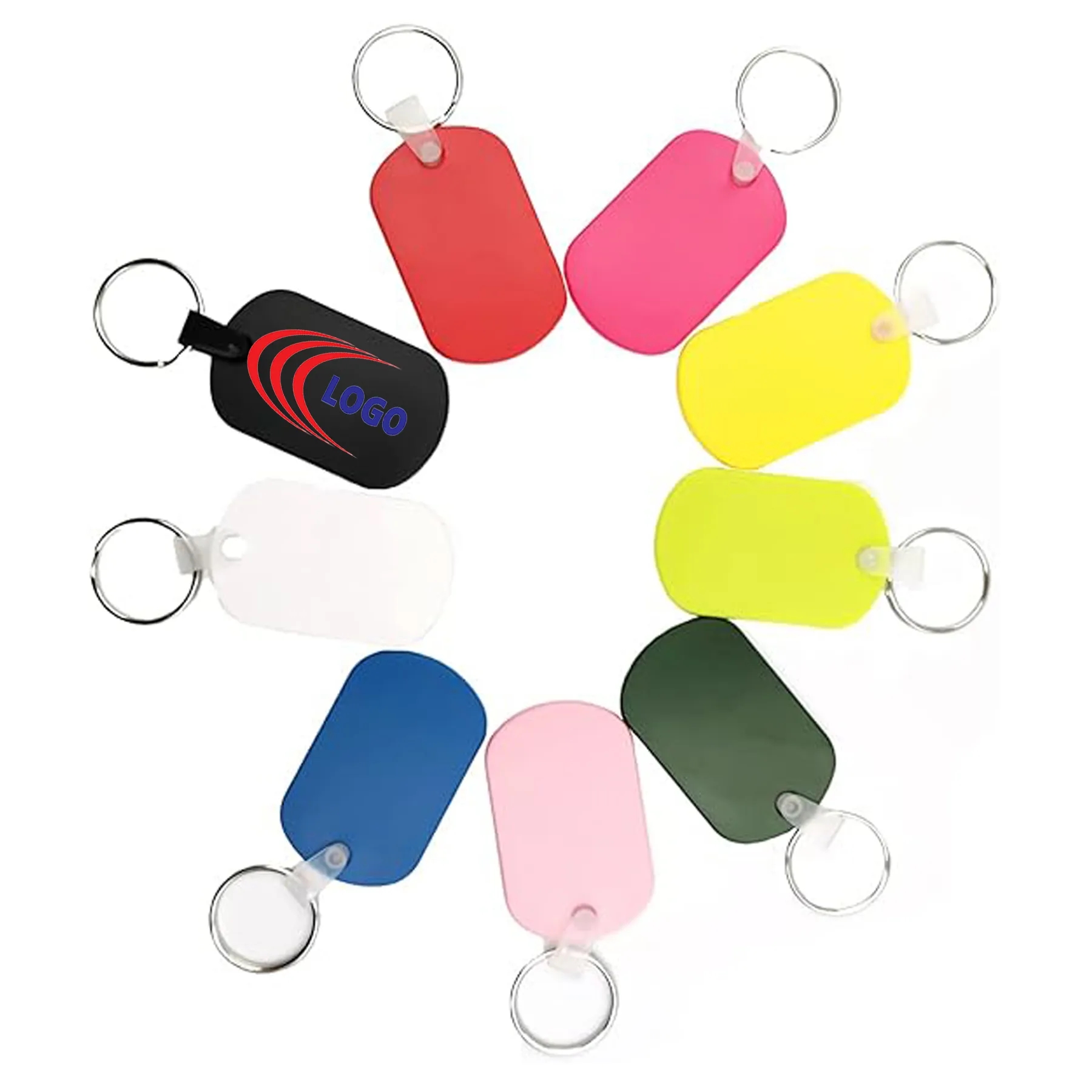 ABS Custom bulk keychain