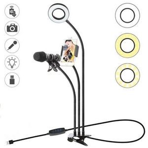 Selfie Ring Light Smartphone Mic Holder 4
