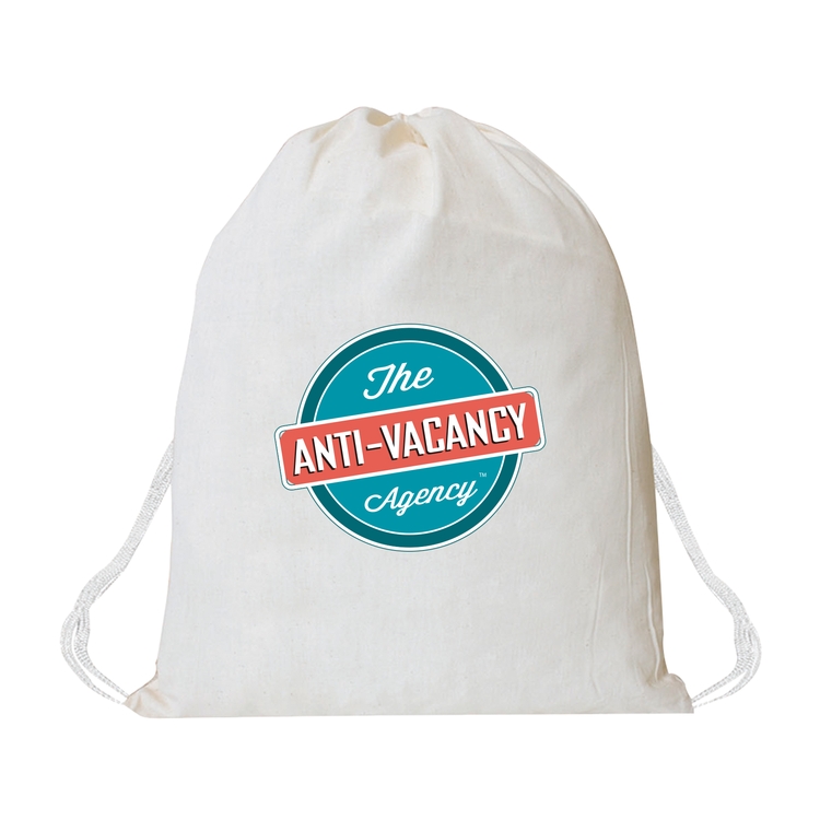 6oz. Cotton Twill Drawstring with White Cord 3