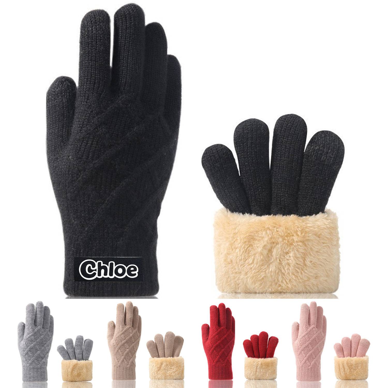 Unisex Winter Acrylic Knitted Touchscreen Glove 2