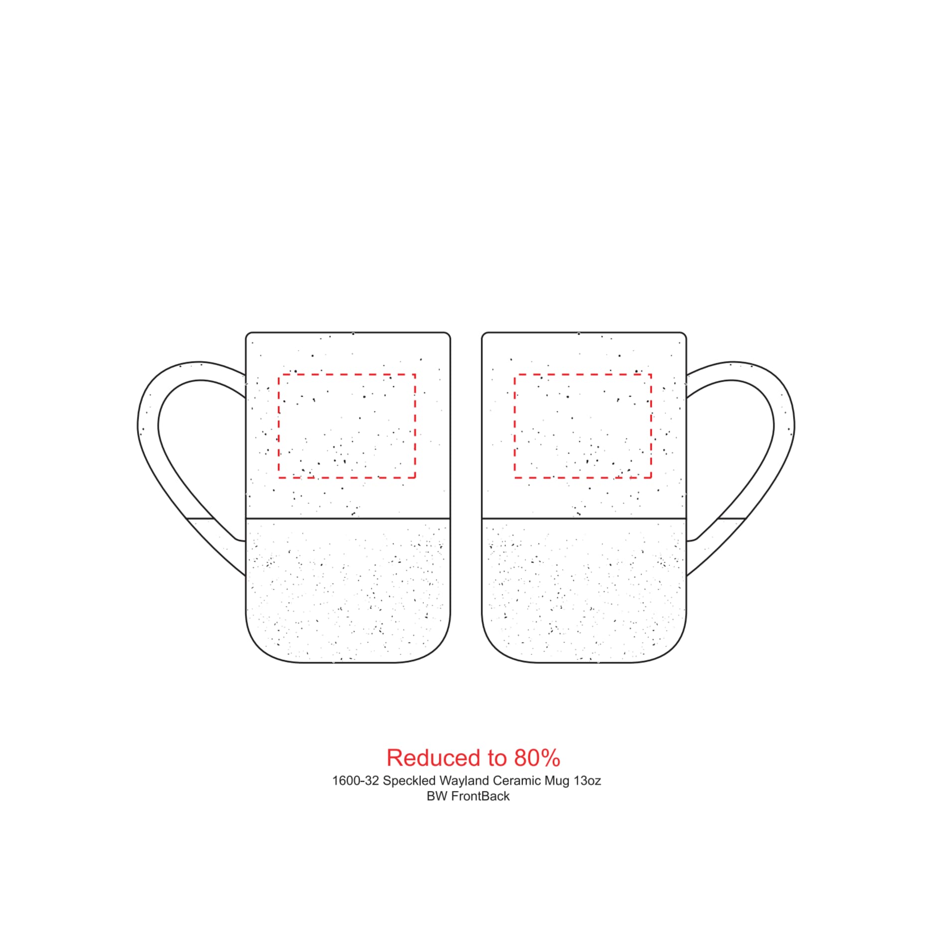 Speckled Wayland Ceramic Mug 13oz 96