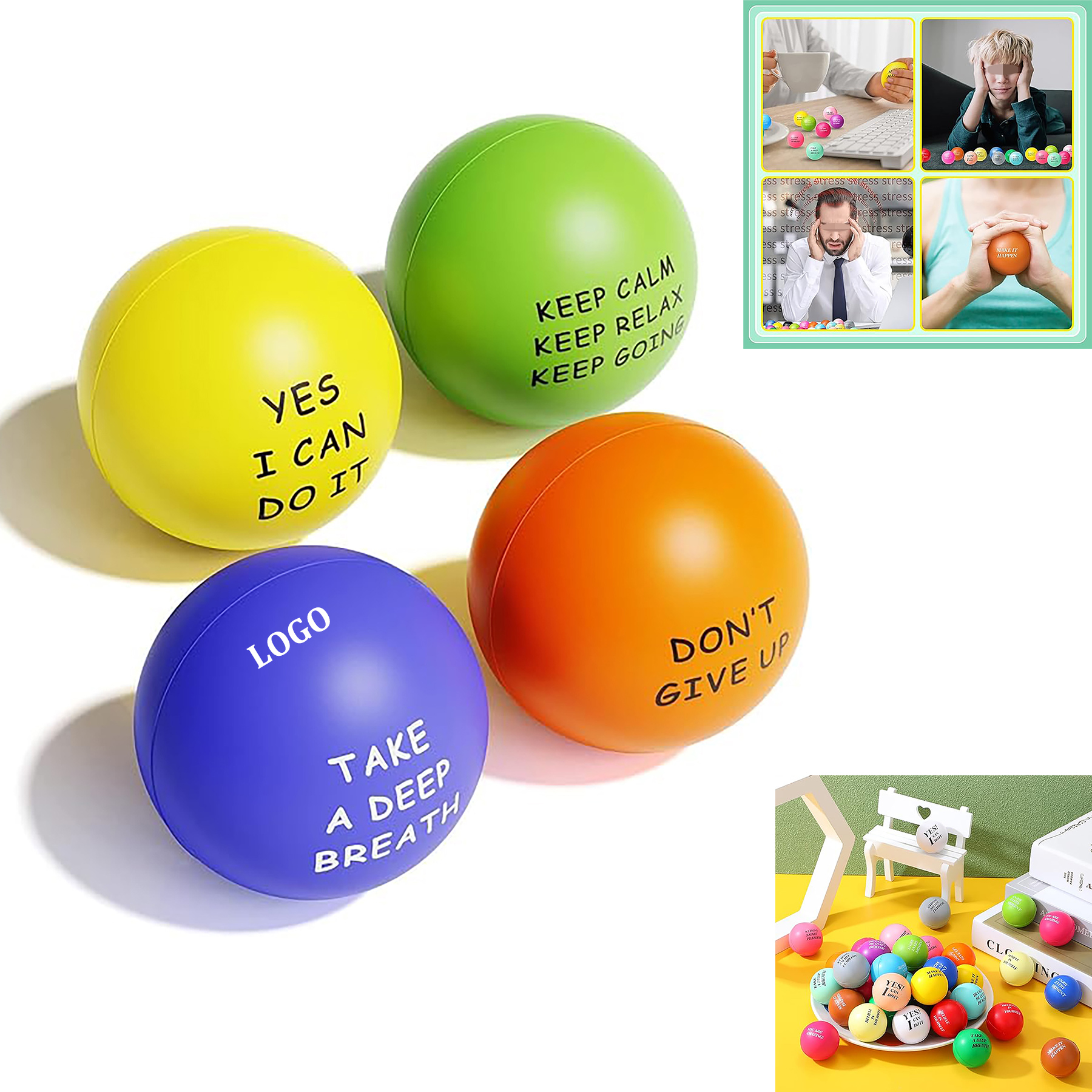 Motivational Stress Relief Ball 1