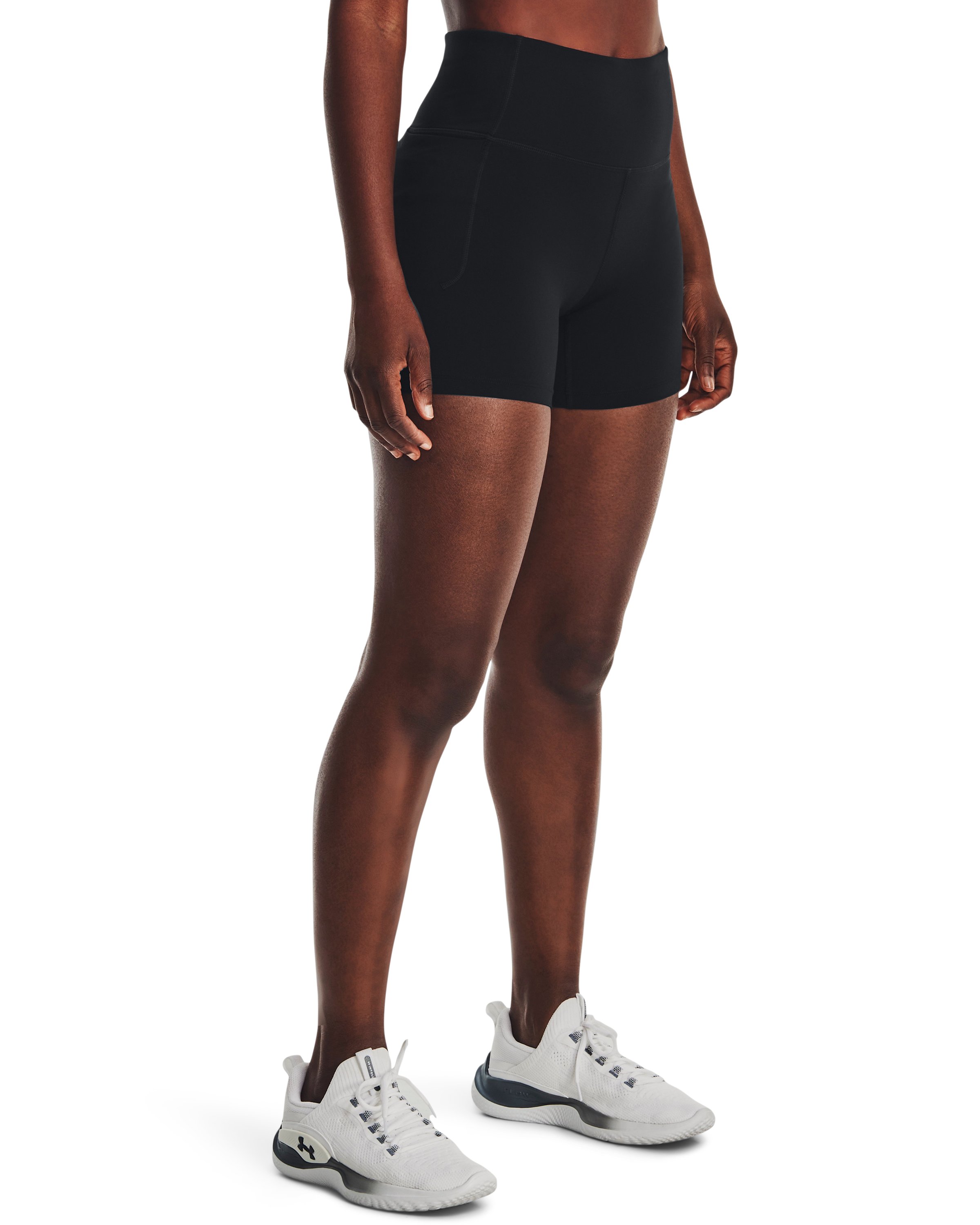 Women's UA Meridian Middy Shorts  3