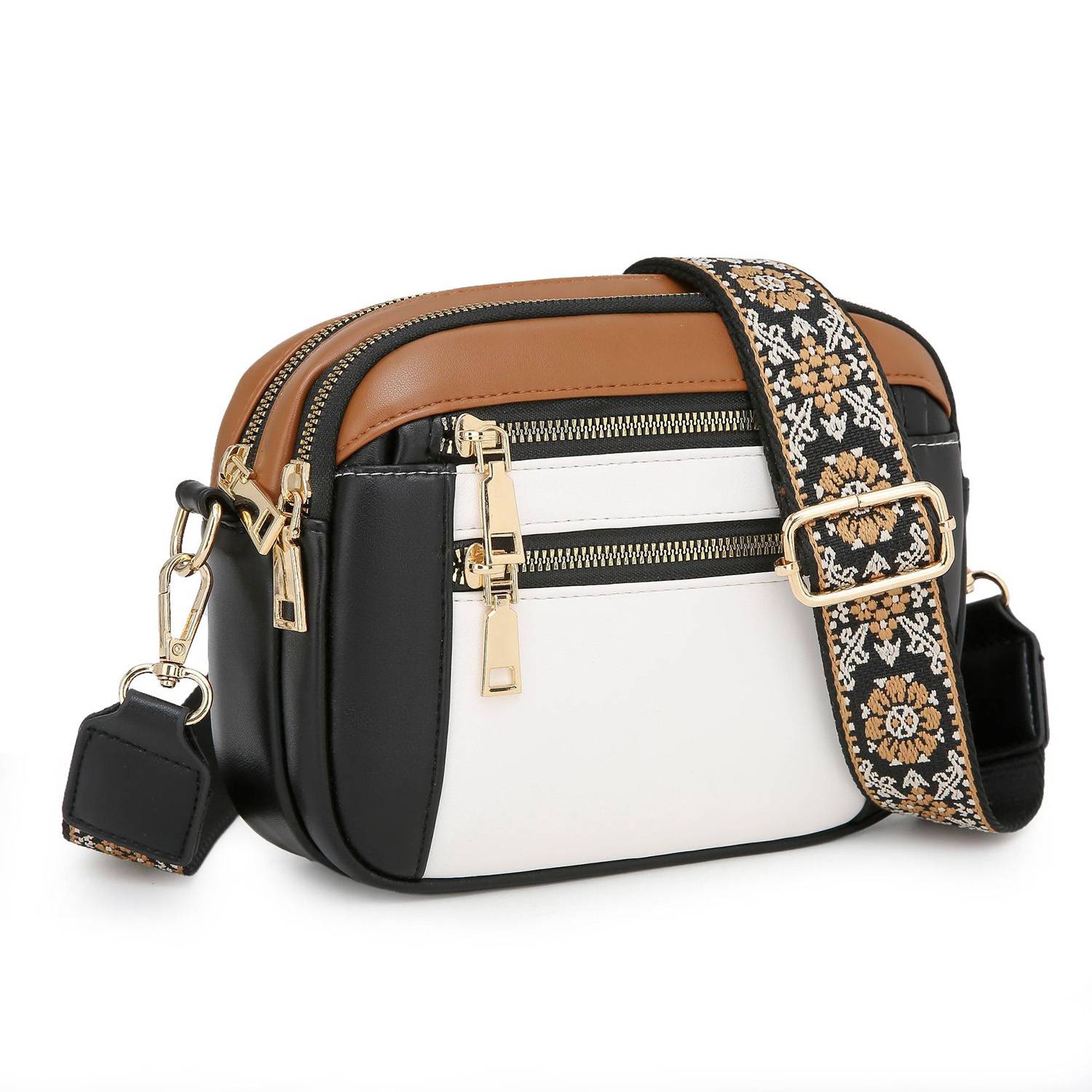 PU Leather Waterproof Crossbody Bags w/ Adjustable Strap 6