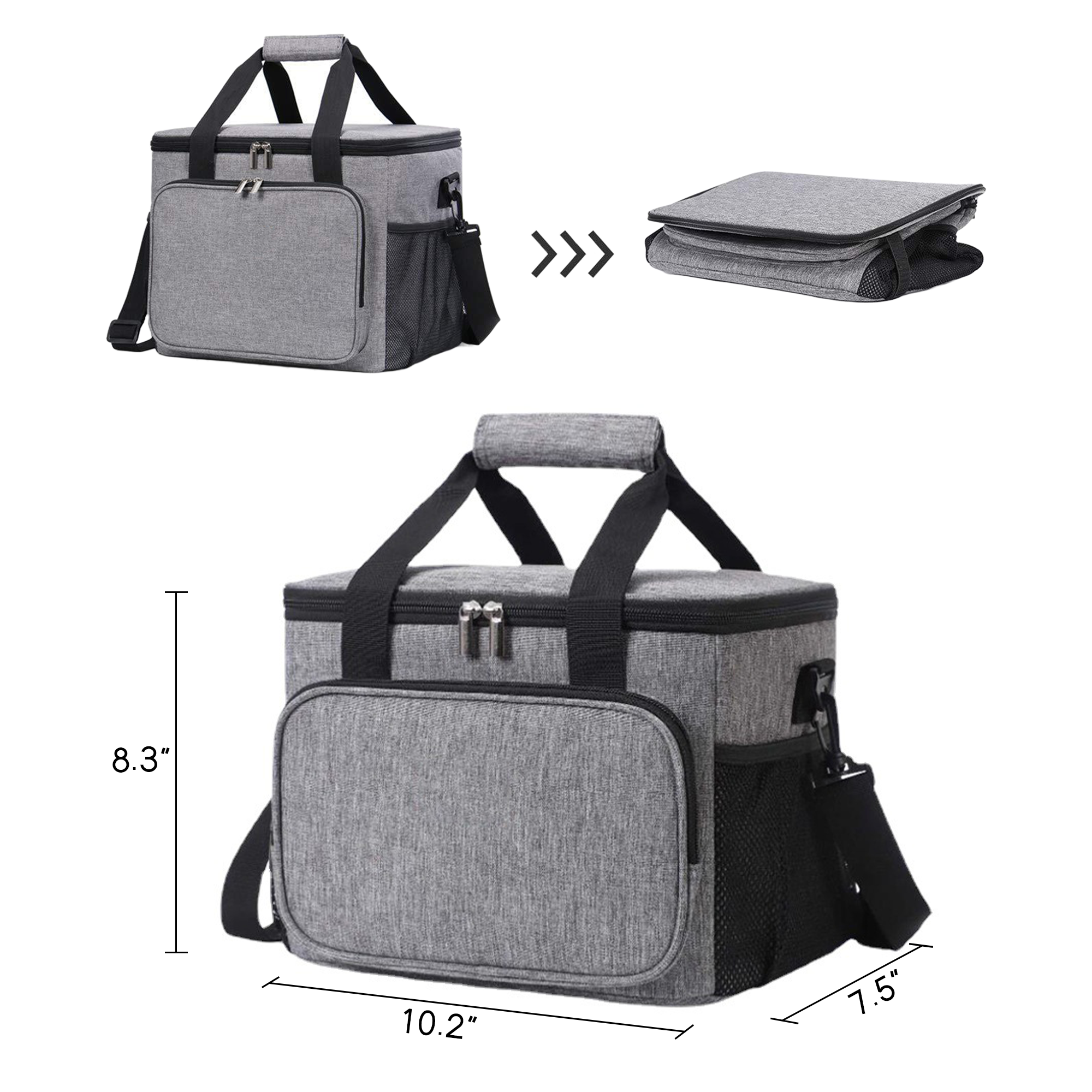 Portable Insulated Cooler Lunch Bag 2