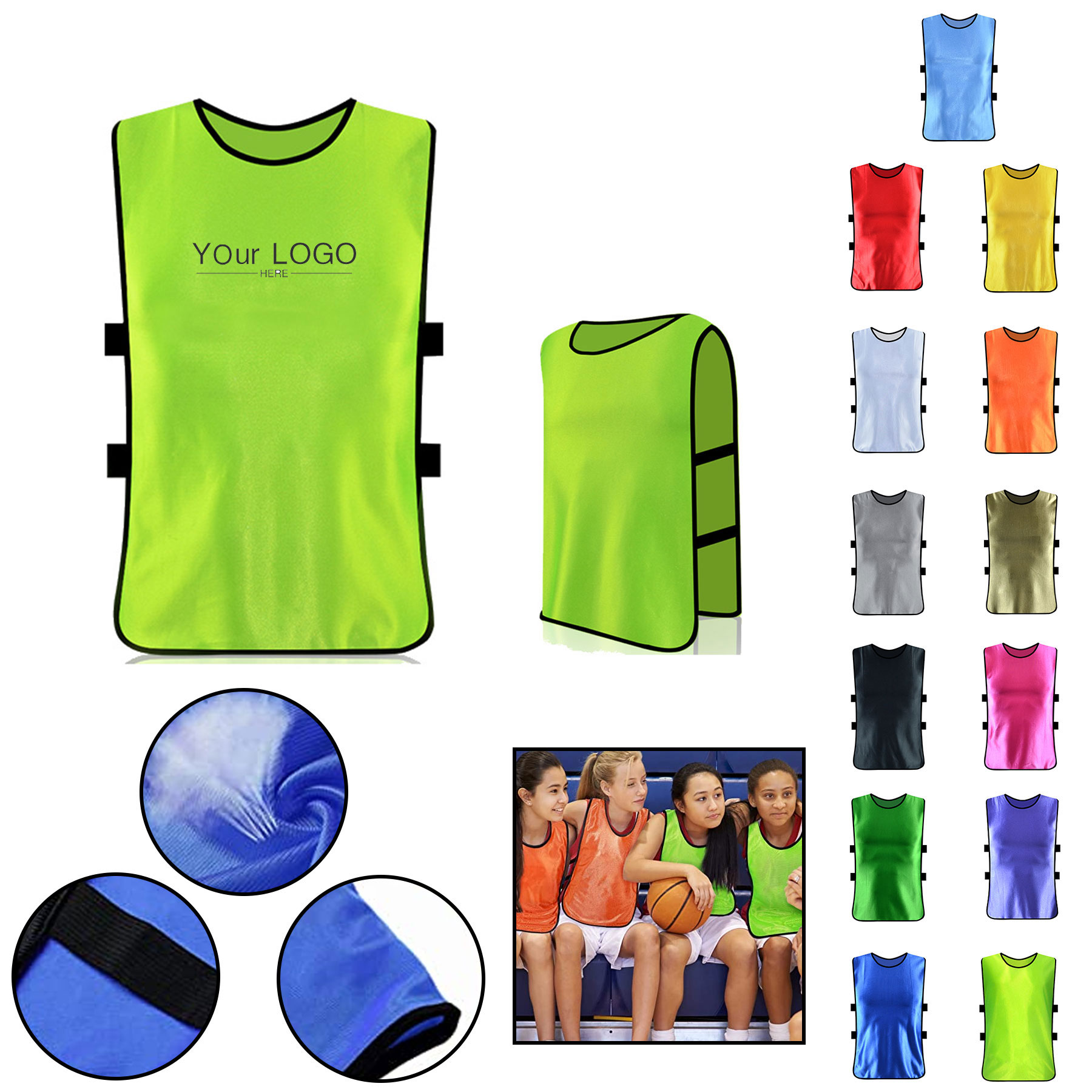 Kids Sports Training Vest Jersey 2