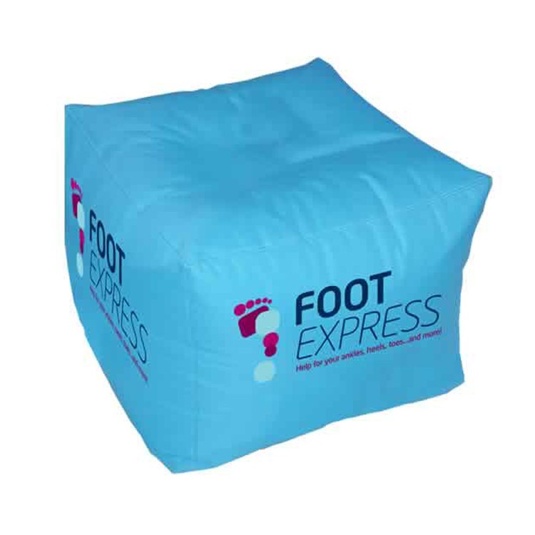 Bean Bag Ottoman Cube Chair, 48"W x 48"H 2