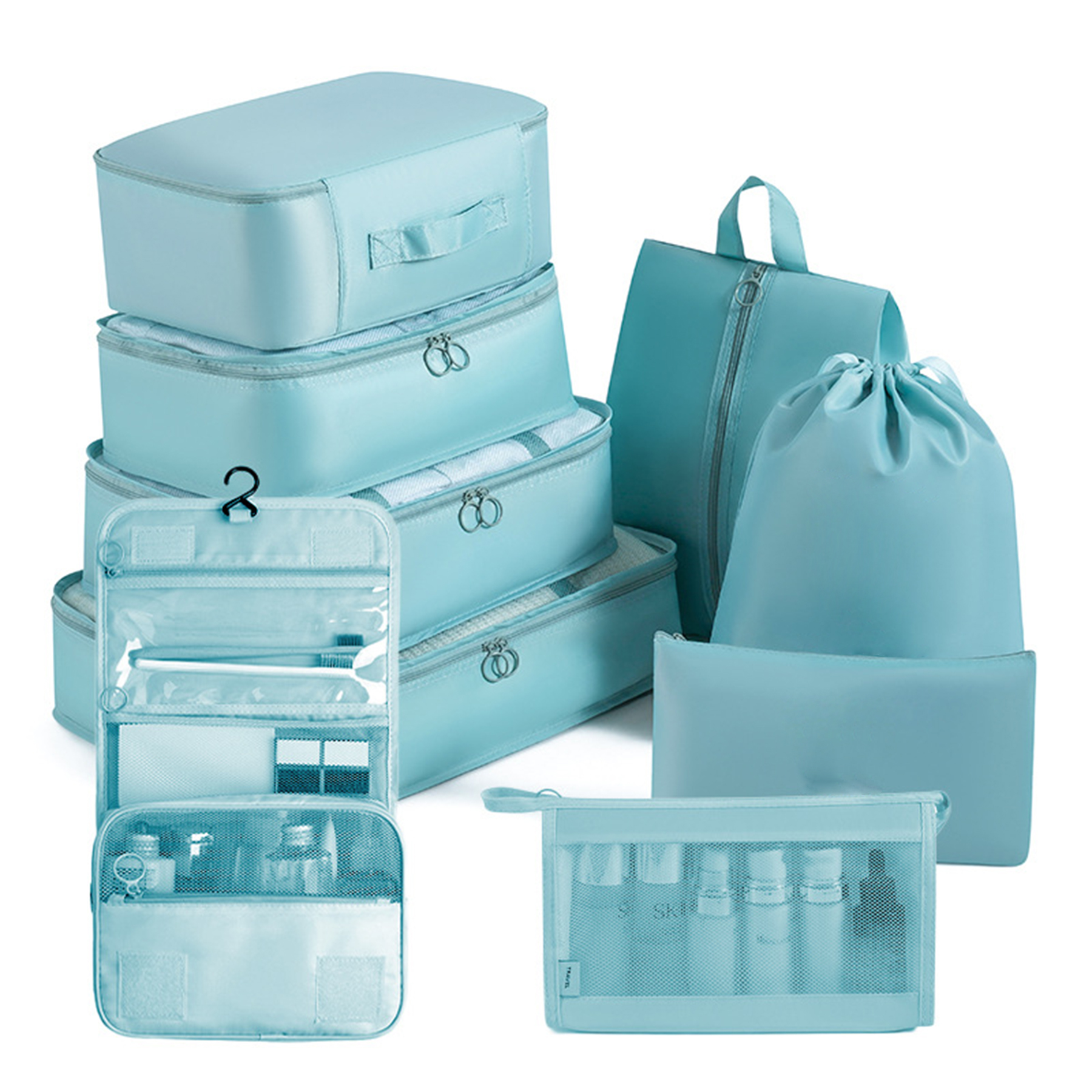 Packing Cubes - 9 PCS Travel Luggage Organizers Set 10