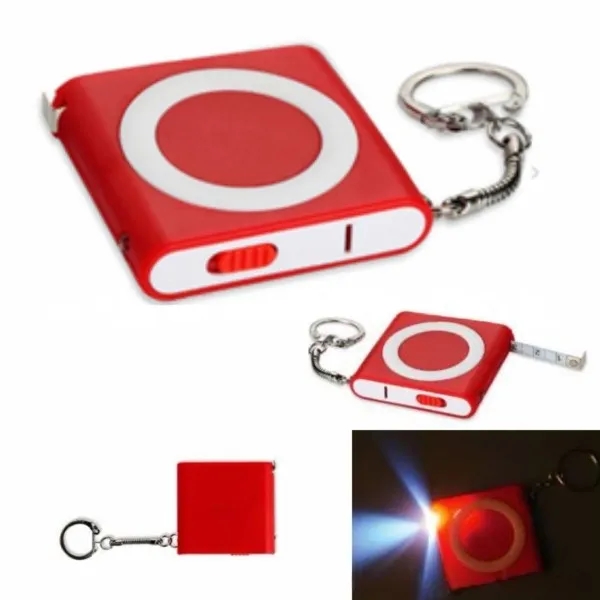 Measuring Tape with Flashlight and key Chain 4