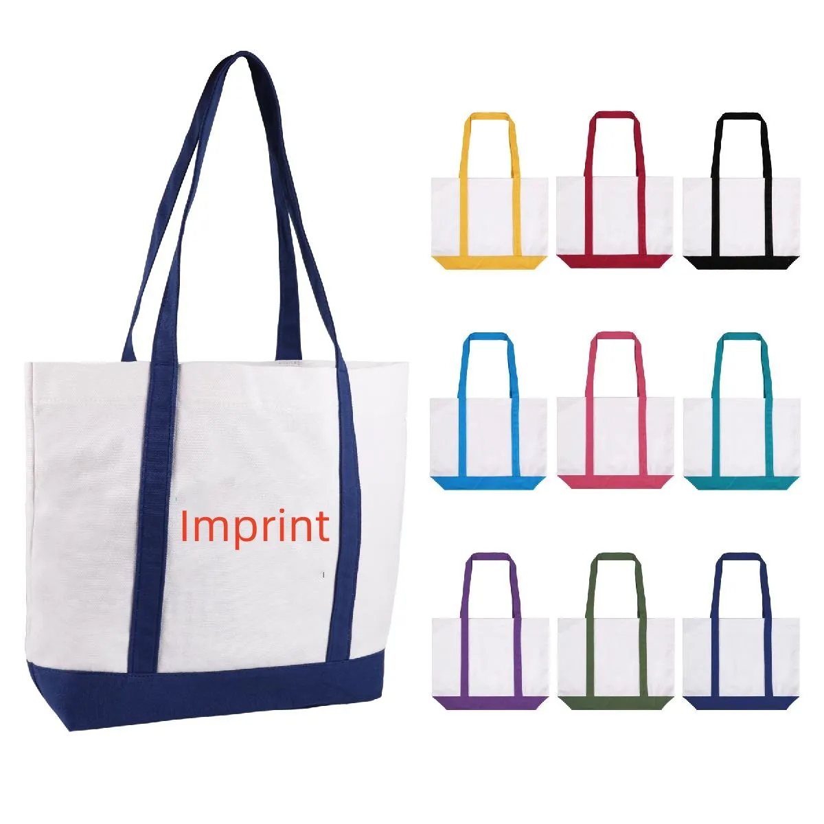 12 OZ COTTON CANVAS BOAT TOTE BAG 2