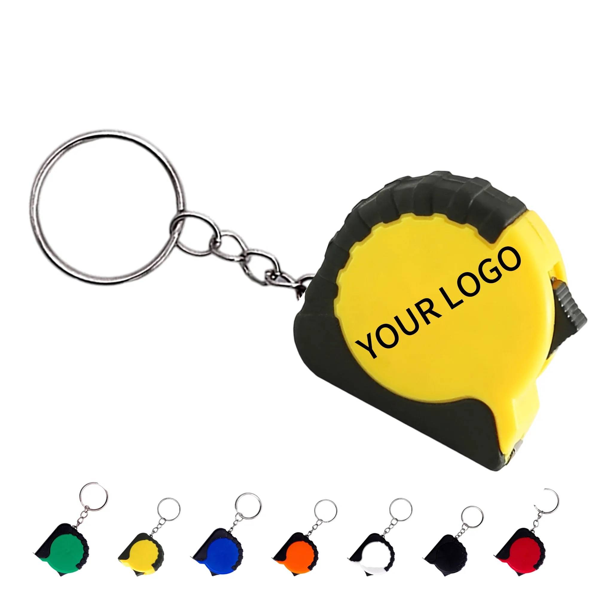 ABS Mini Tape Keychain with Stainless Steel Measuring Tape 6