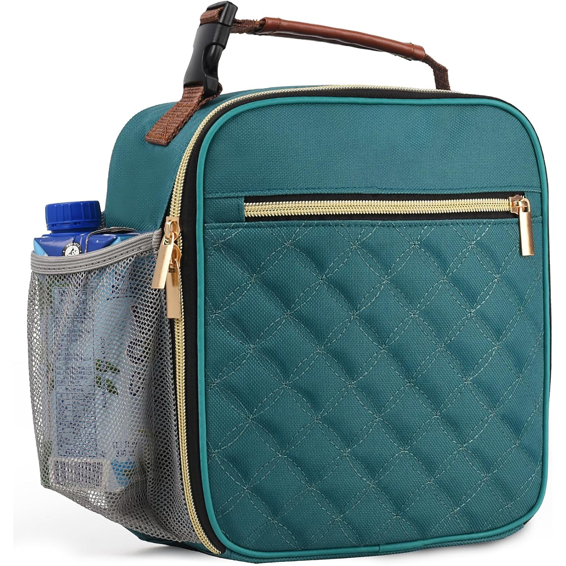 Insulated Lunch Bag with Bottle Holder 2