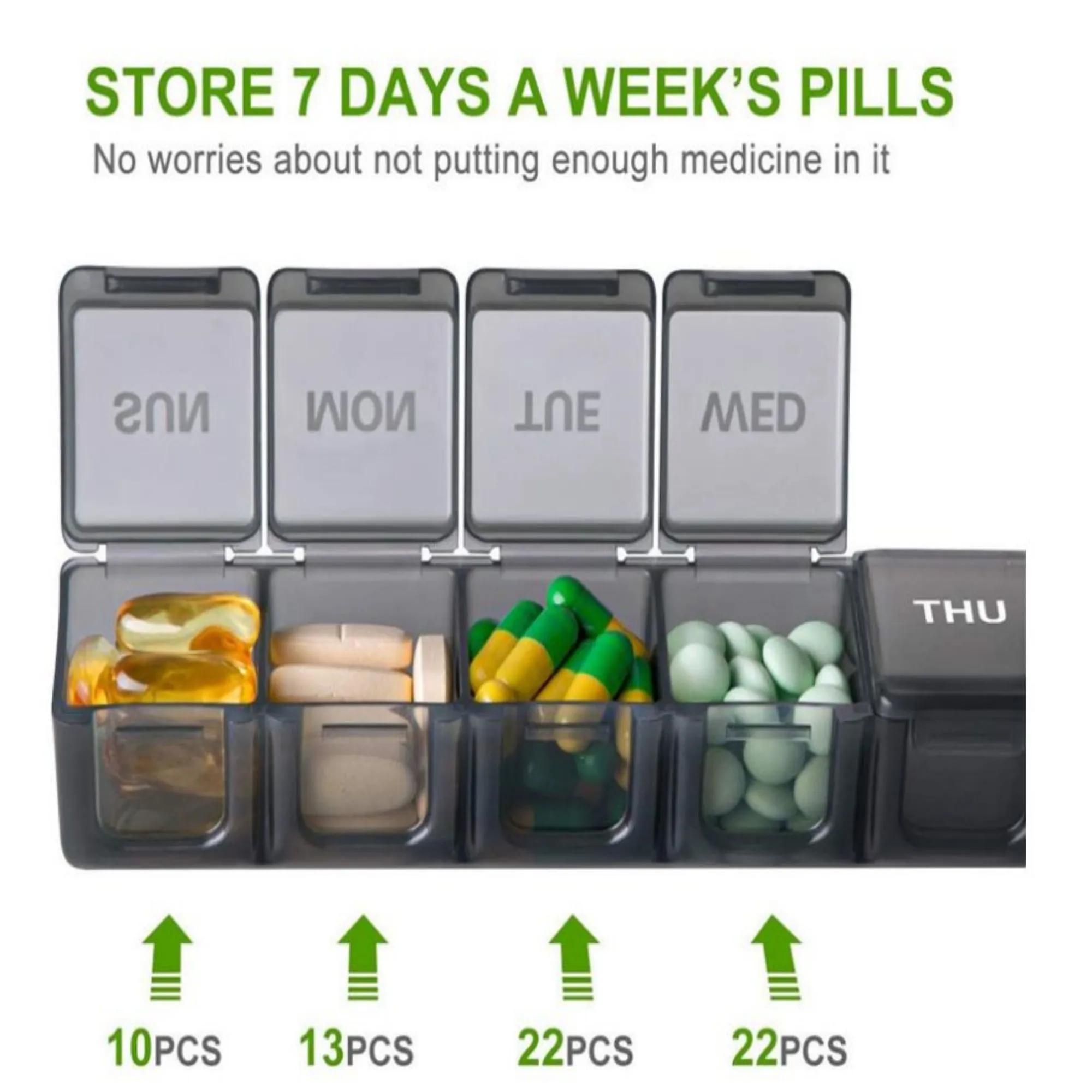 Weekly Pill Box & Seven Boxes 8