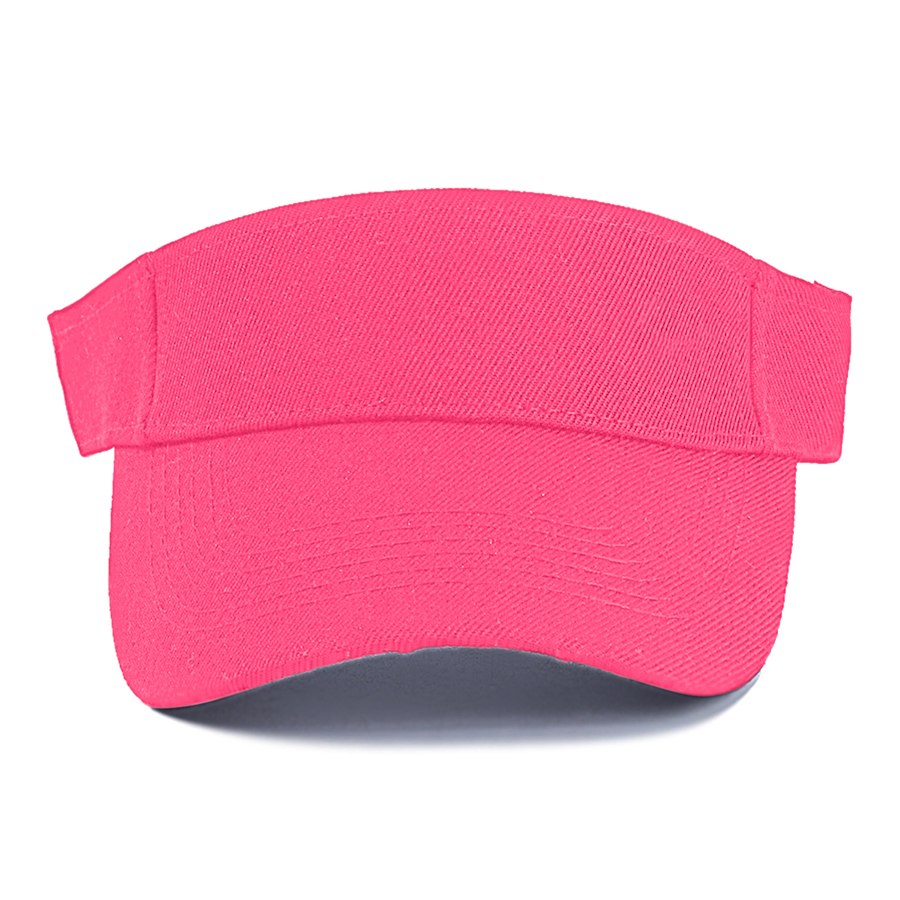 Kids' Stock Solid Color Polyester Visor - Sports Style 7