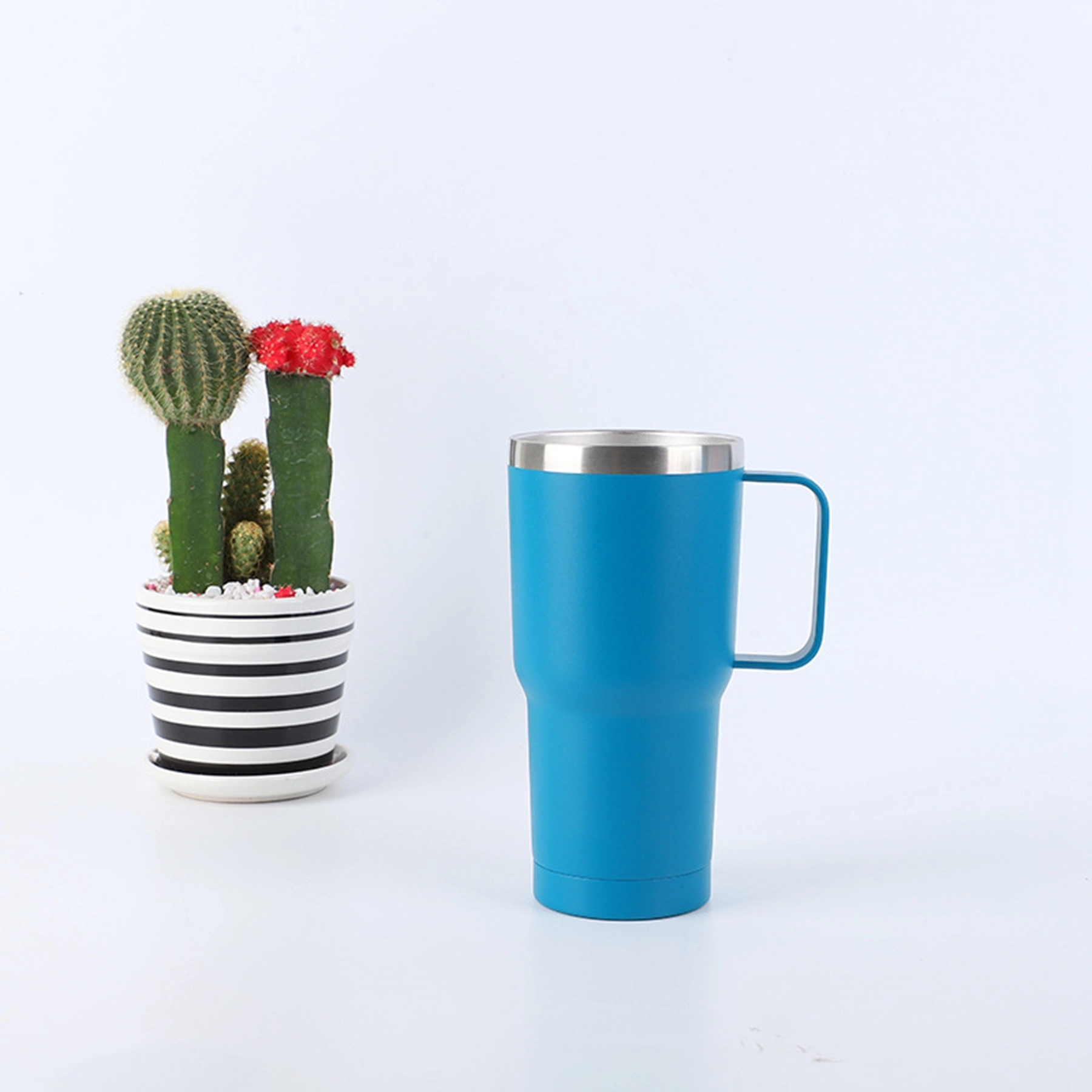 20 Oz. Stainless Steel Double Wall Tumbler With Handle 13
