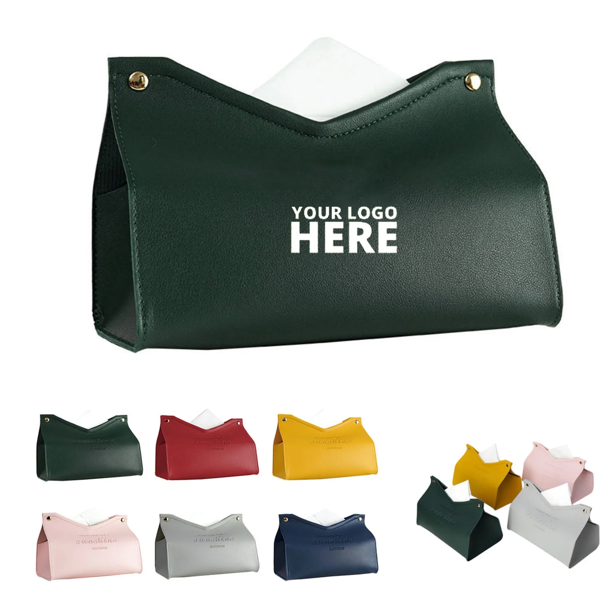 Stylish PU Leather Tissue Box 15