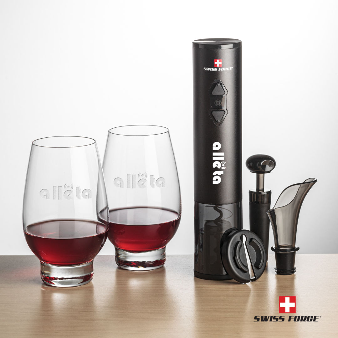 Swiss Force® Opener Set & Glenarden Stemless Wine 8