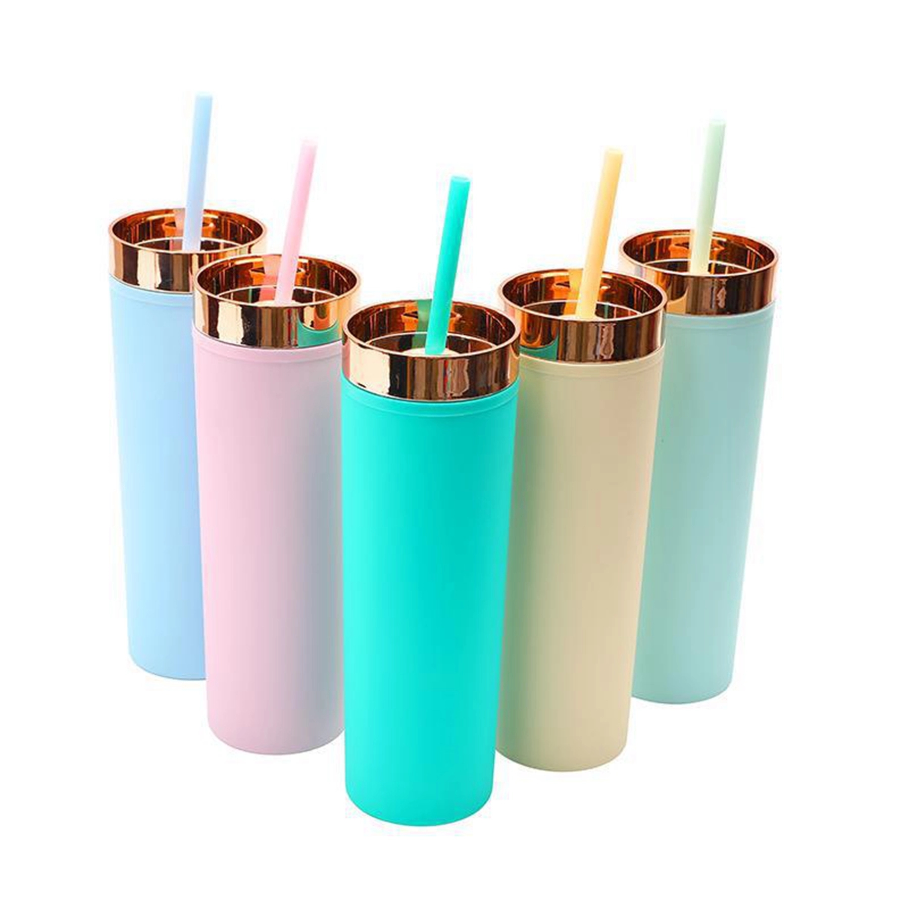16 Oz. Reusable BPA Free Plastic Tumbler with Straw 9
