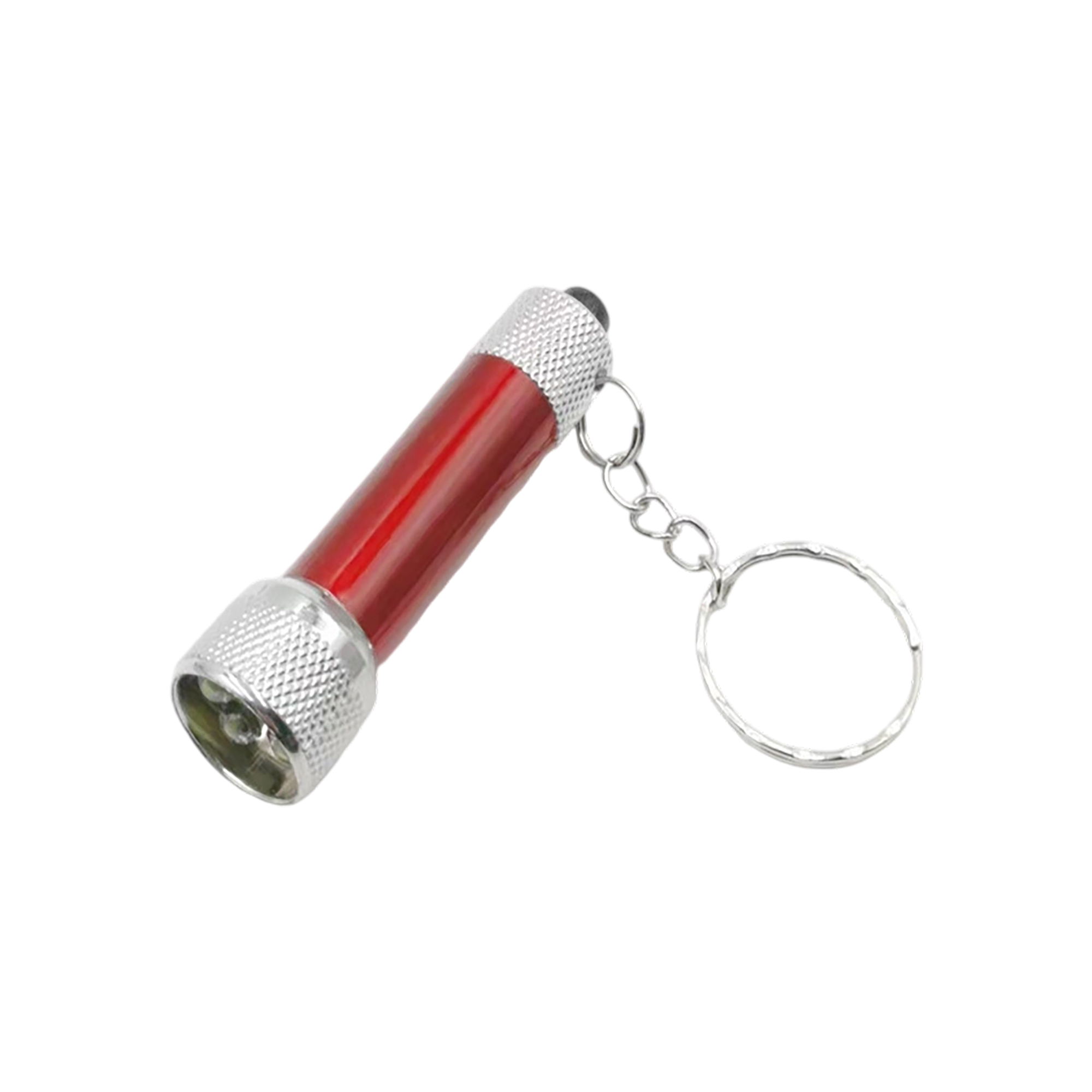 Aluminum Mini Flashlight With Three Led And Swivel Chain 2.7" By 0.7" 9