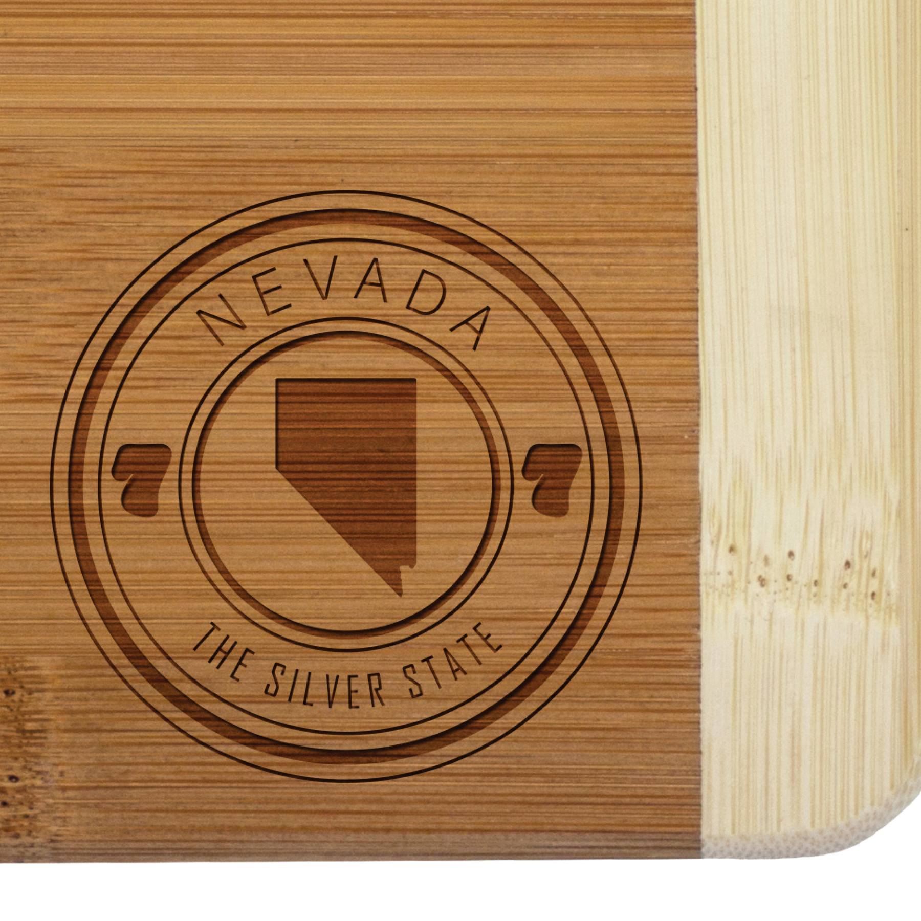 Nevada State Stamp 2-Tone Bar Board 3