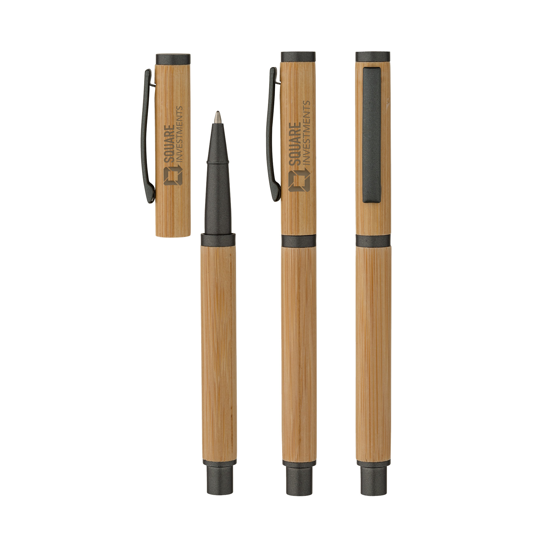 Hana Bamboo Cap-Off Ballpoint Pen 2