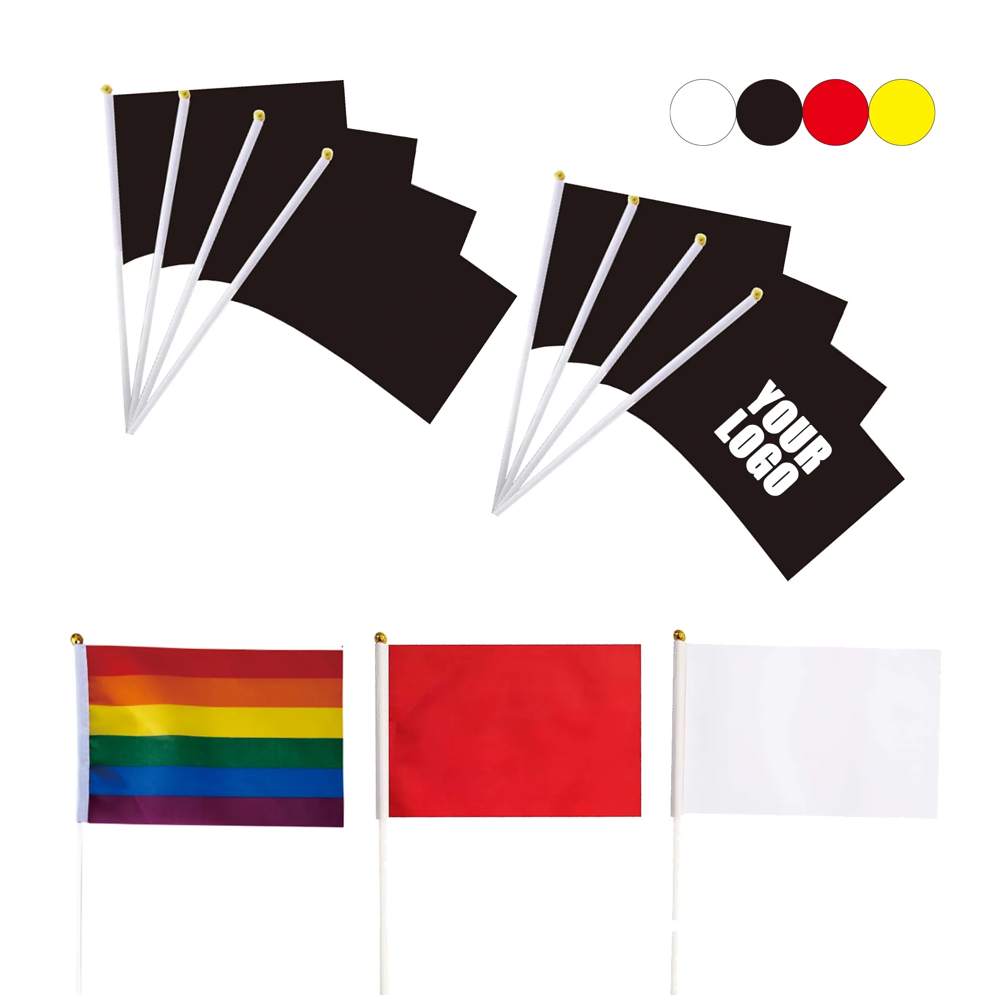 Custom Pattern Hand-waving Small Square Flag