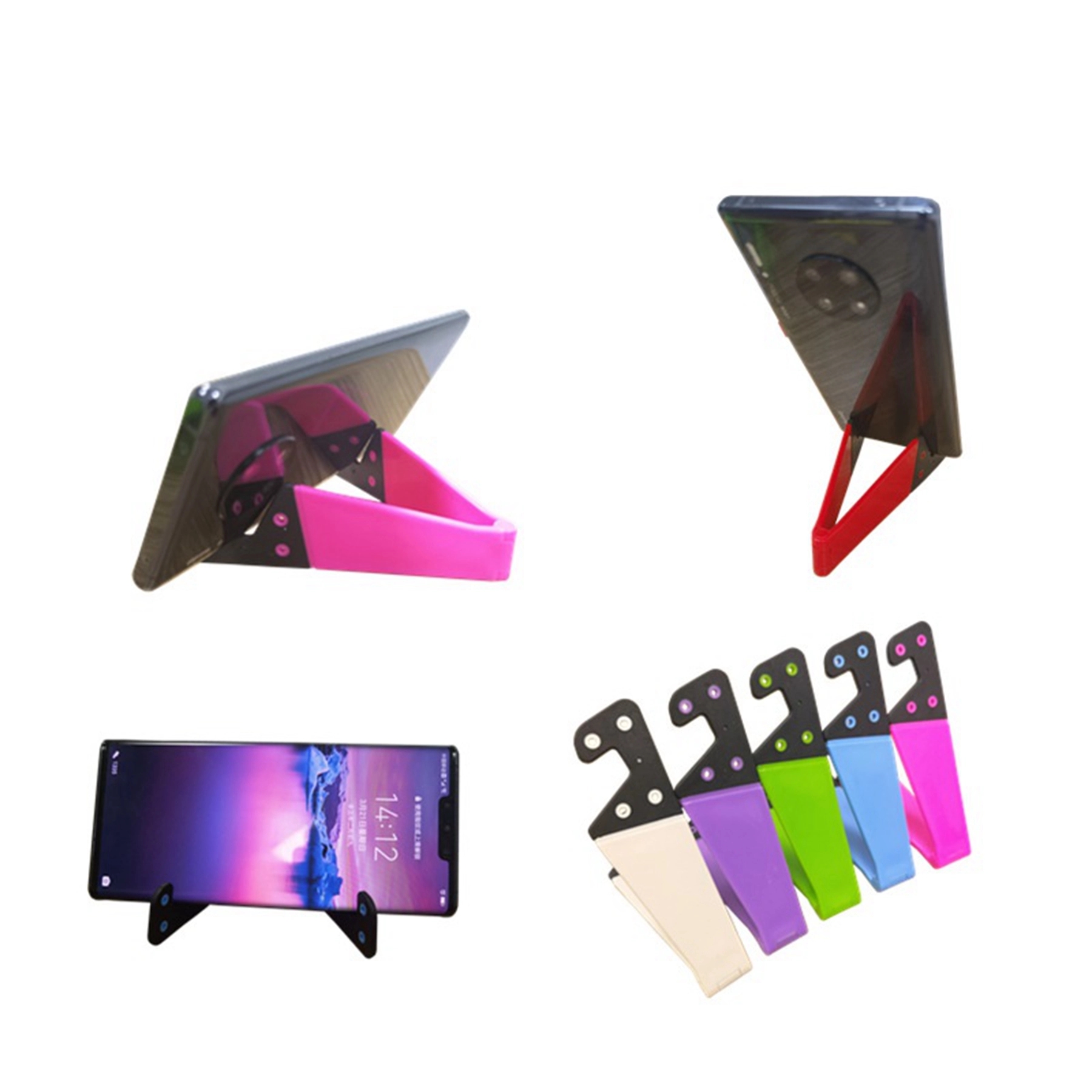 Foldable Plastic V Shape Phone Stand 8