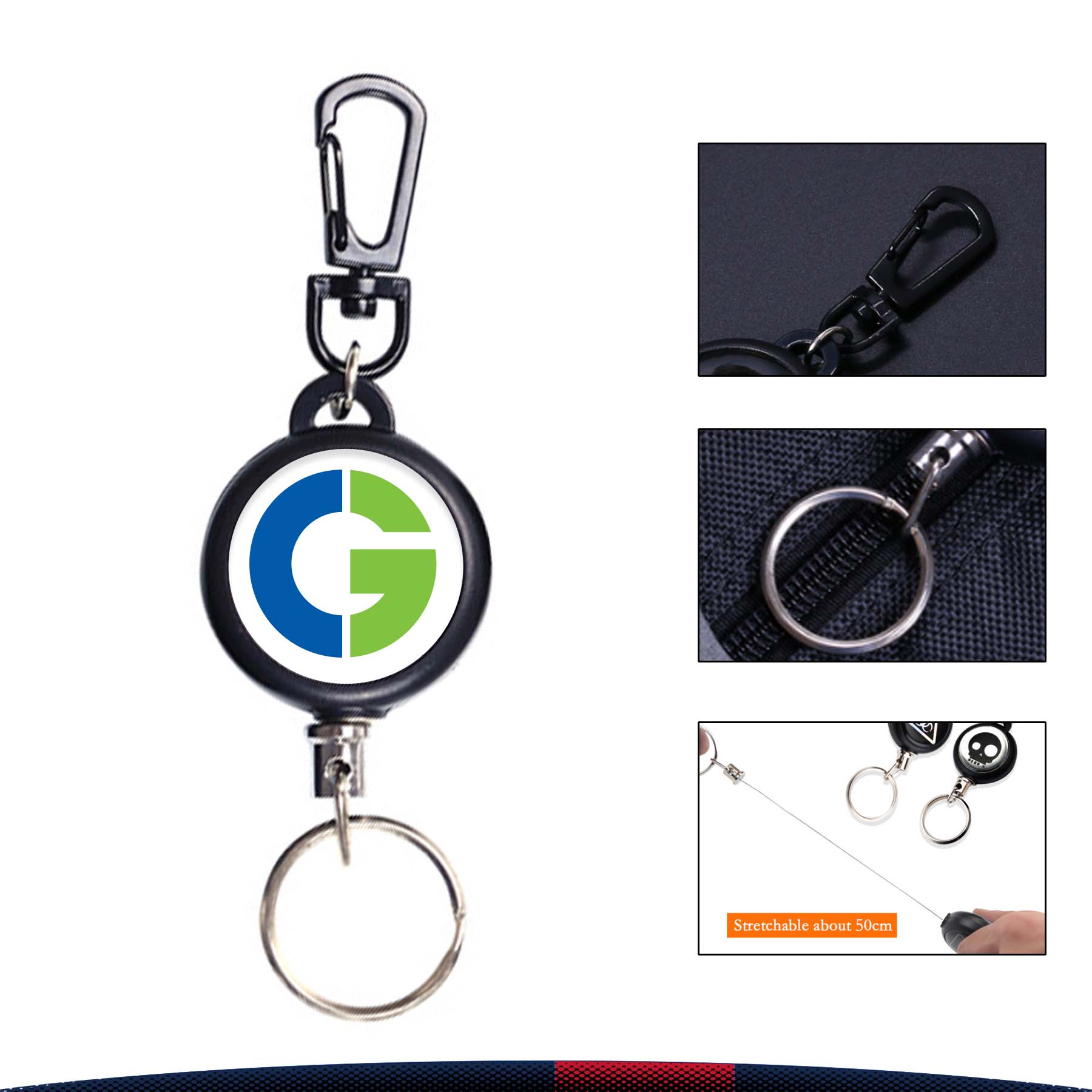 Badge Holder Reel Key Chain 3