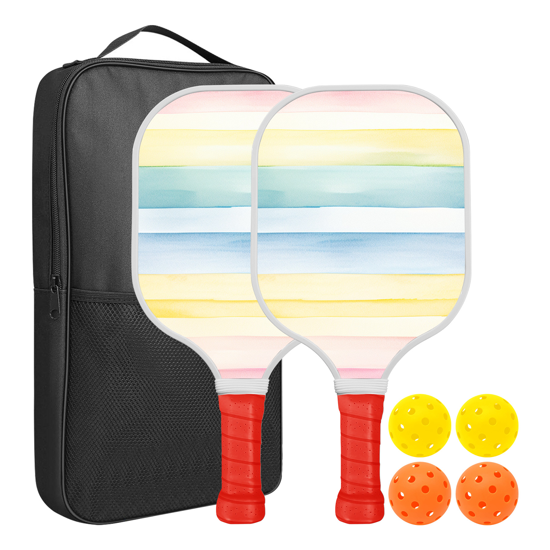 Custom Pickleball Racket Paddle & Ball Set With Carrying Bag 14