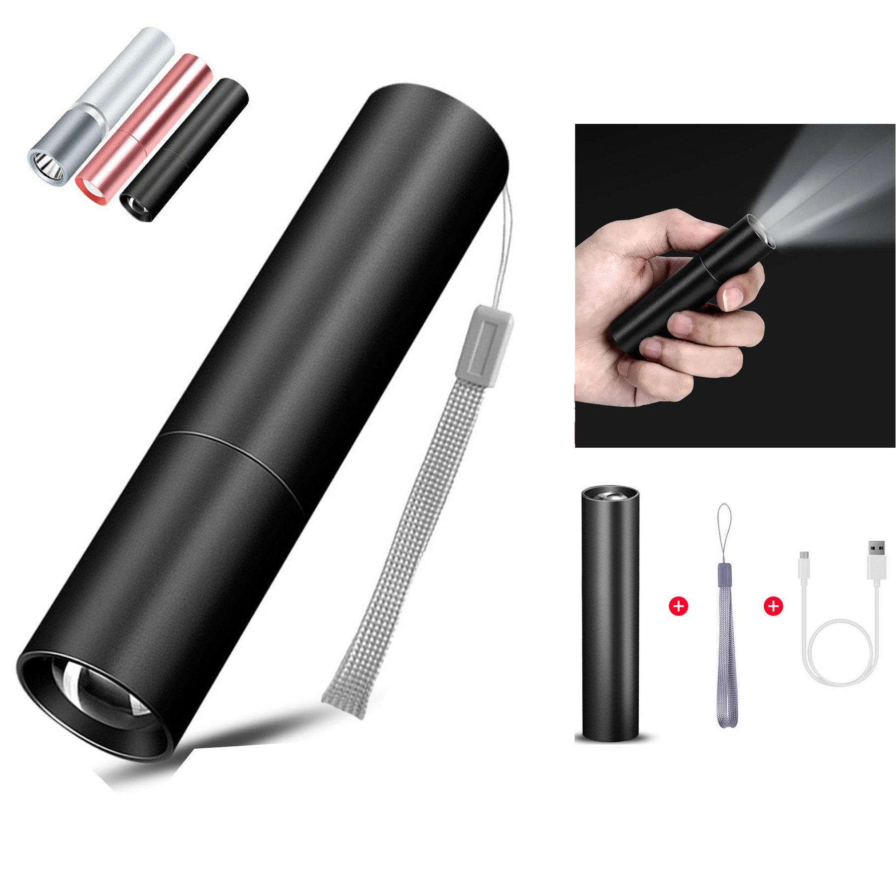 Rechargeable Mini LED Flashlight 2