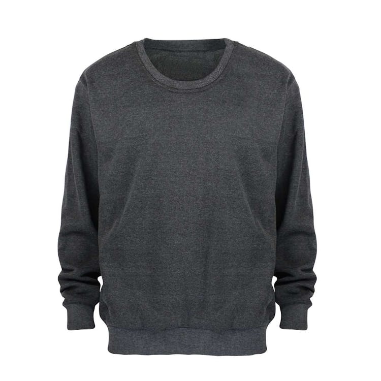 Men's Crew Neck Fleece Pullovers - Size 5XL Dark Gray 2