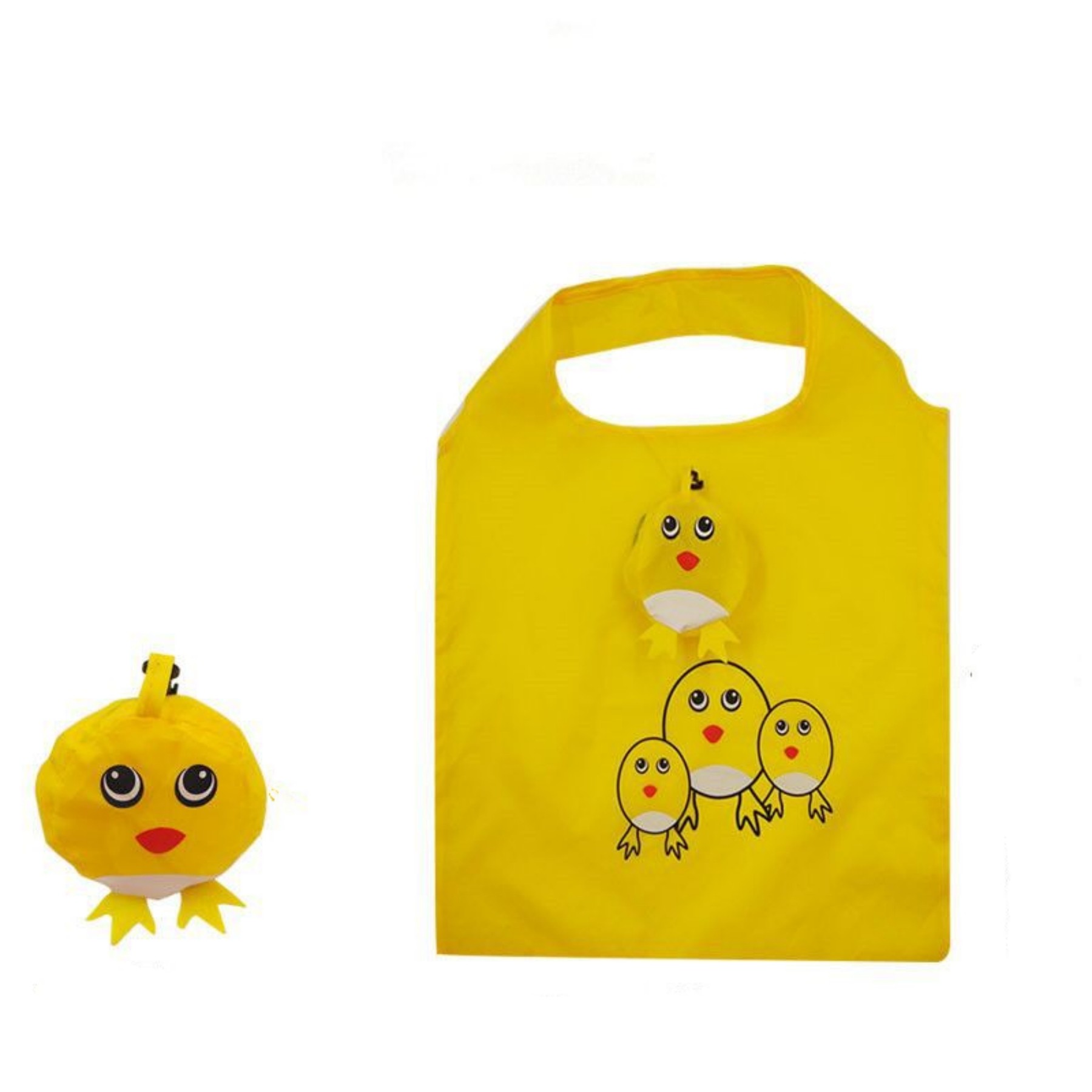 Cartoon Foldable Reusable Shopping Bag, custom tote bag with logo imprint 2