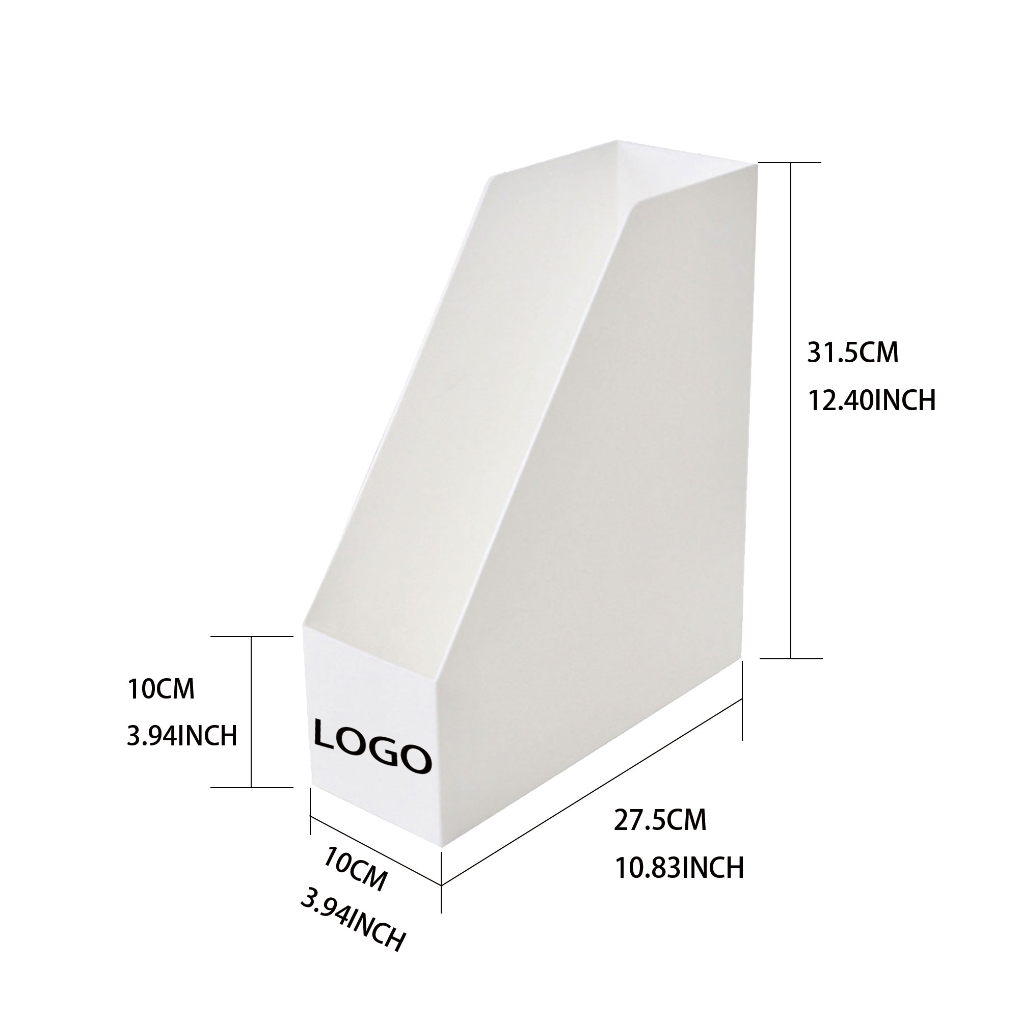 Vertical Polypropylene Bookshelf Desk Organizer 3