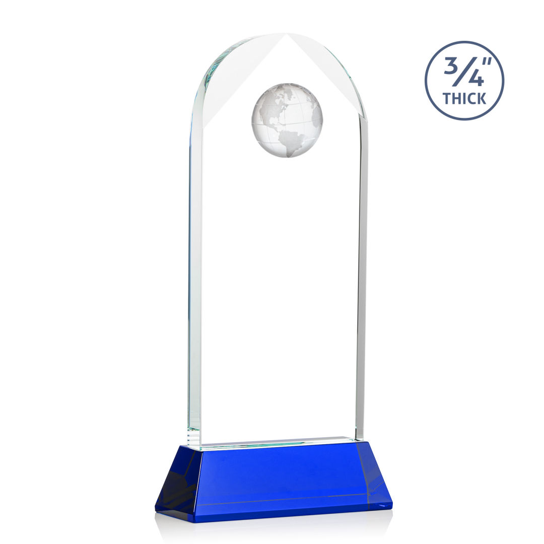 Blake Globe VividPrint™ Award on Newhaven - Blue 12