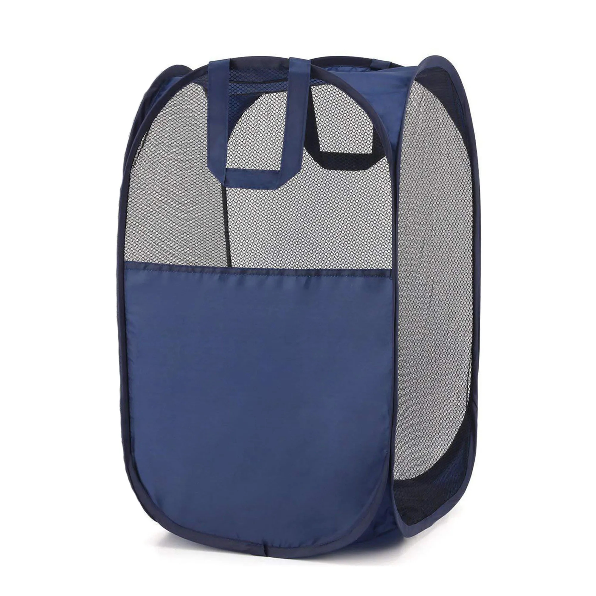 Durable Handle Collapsible Mesh Laundry Basket 4